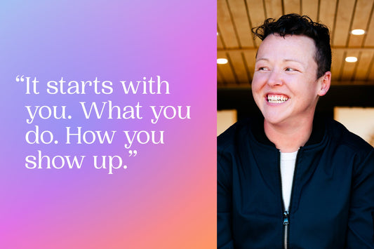 "It starts with you. What you do. How you show up." -Kat Kibben