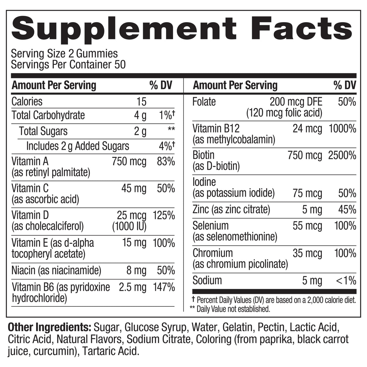 Teen Girl Multi Ingredients
