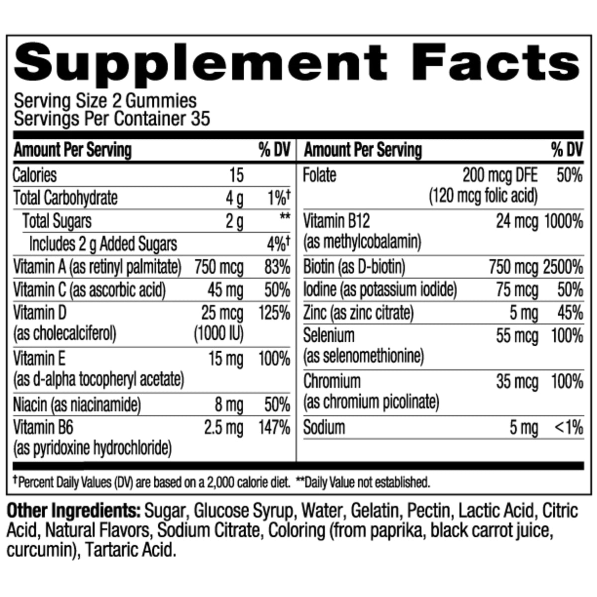 Teen Girl Multi Ingredients