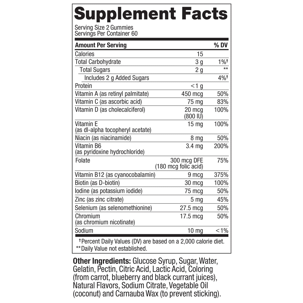 Mens Multi Ingredients