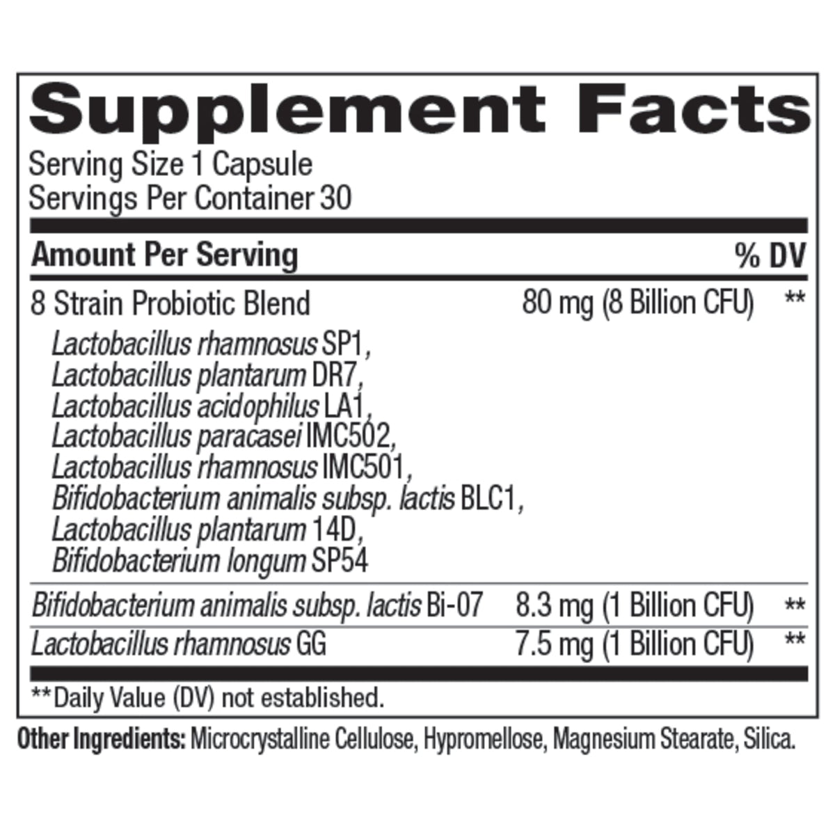 Big 10 Probiotic Ingredients