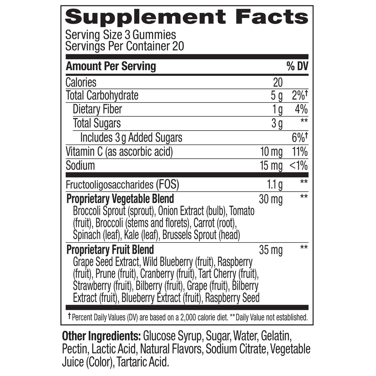 Supergood Superfoods Ingredients