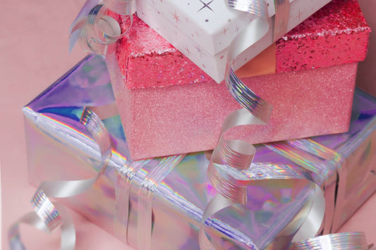 Gift Boxes stacked on a table