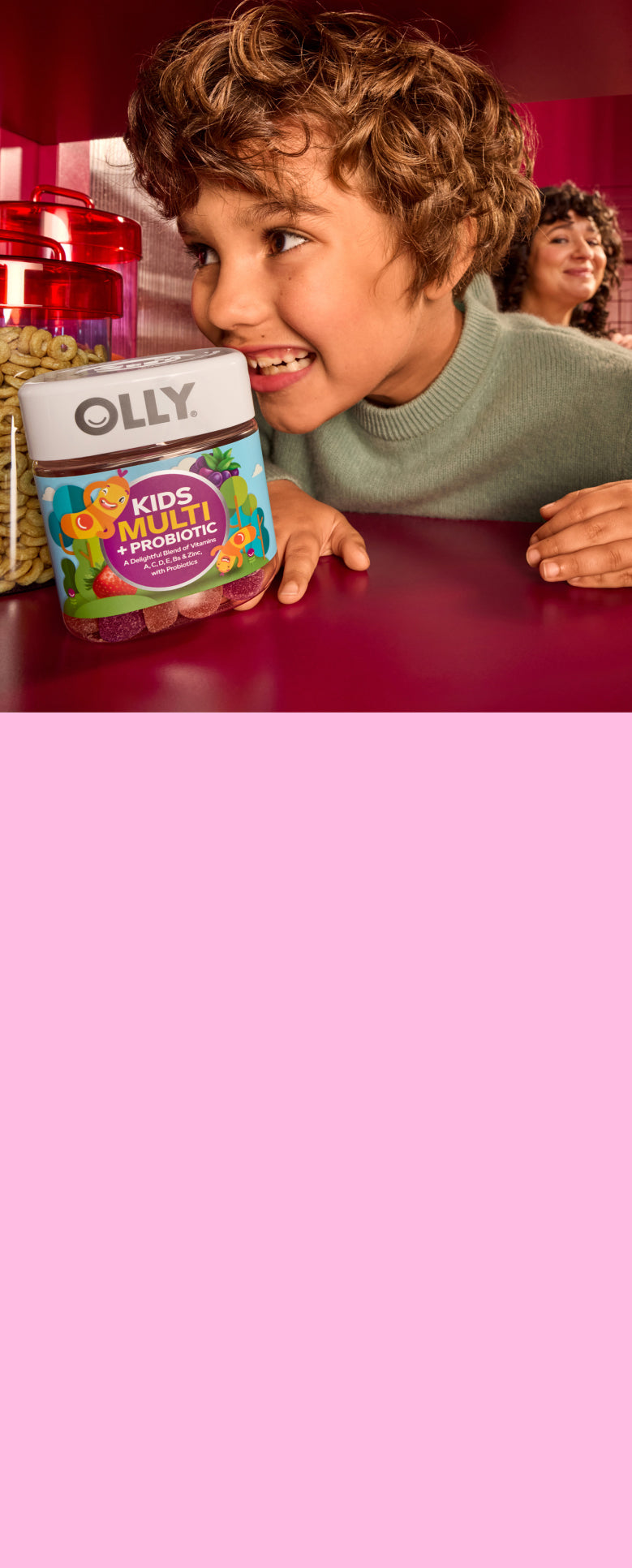 Child with OLLY Kids Multi + Probiotic