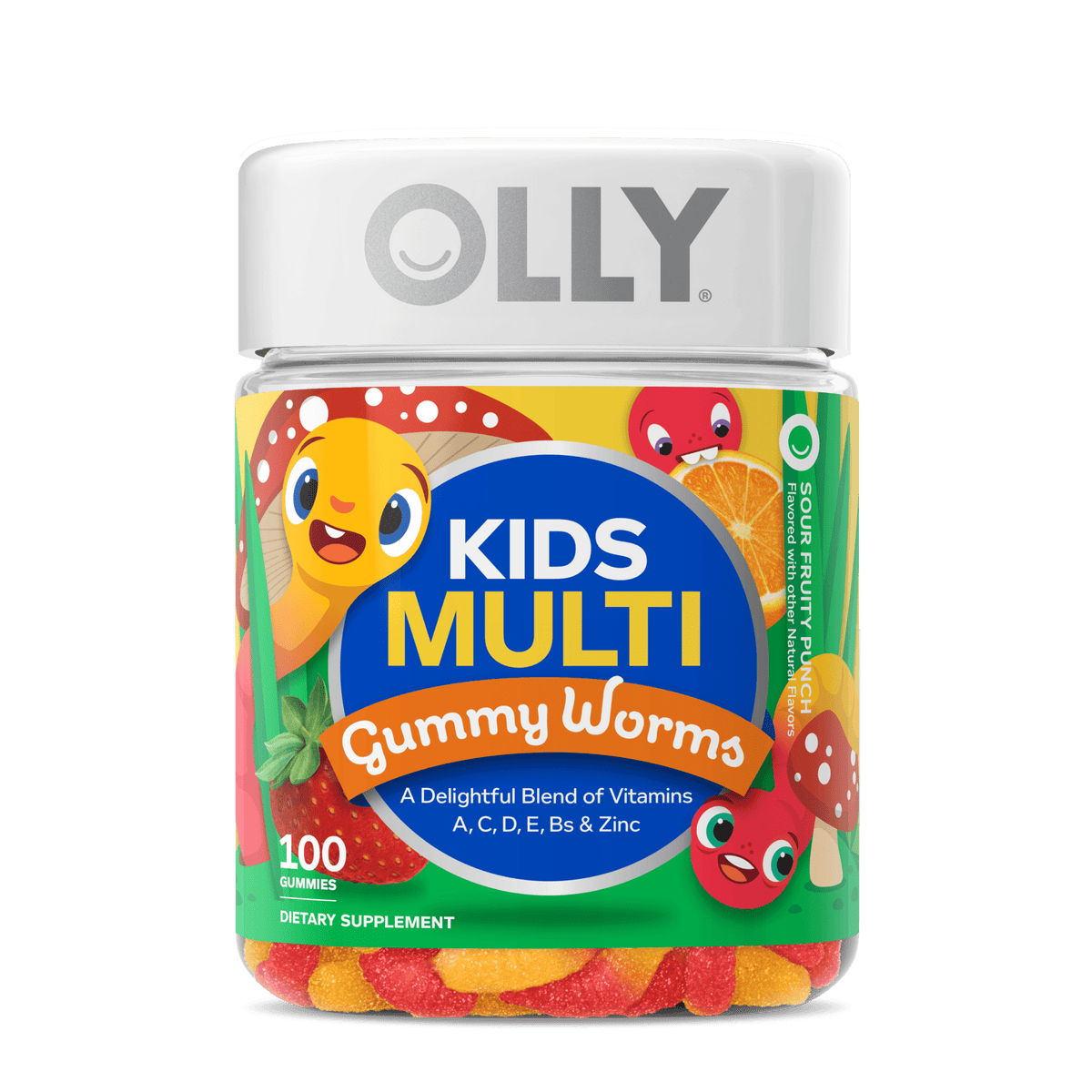 Kids Multi Worms 100 Count Image