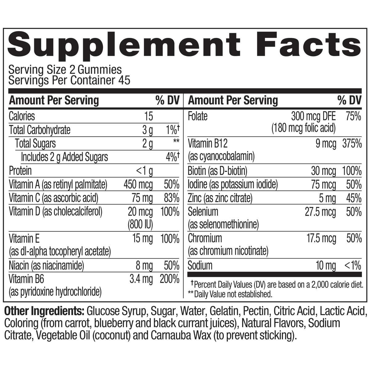  Mens Multi Ingredients