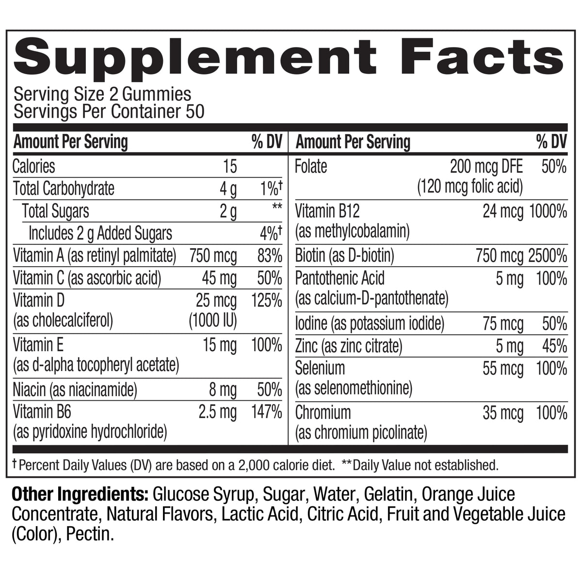  Teen Girl Multi Ingredients