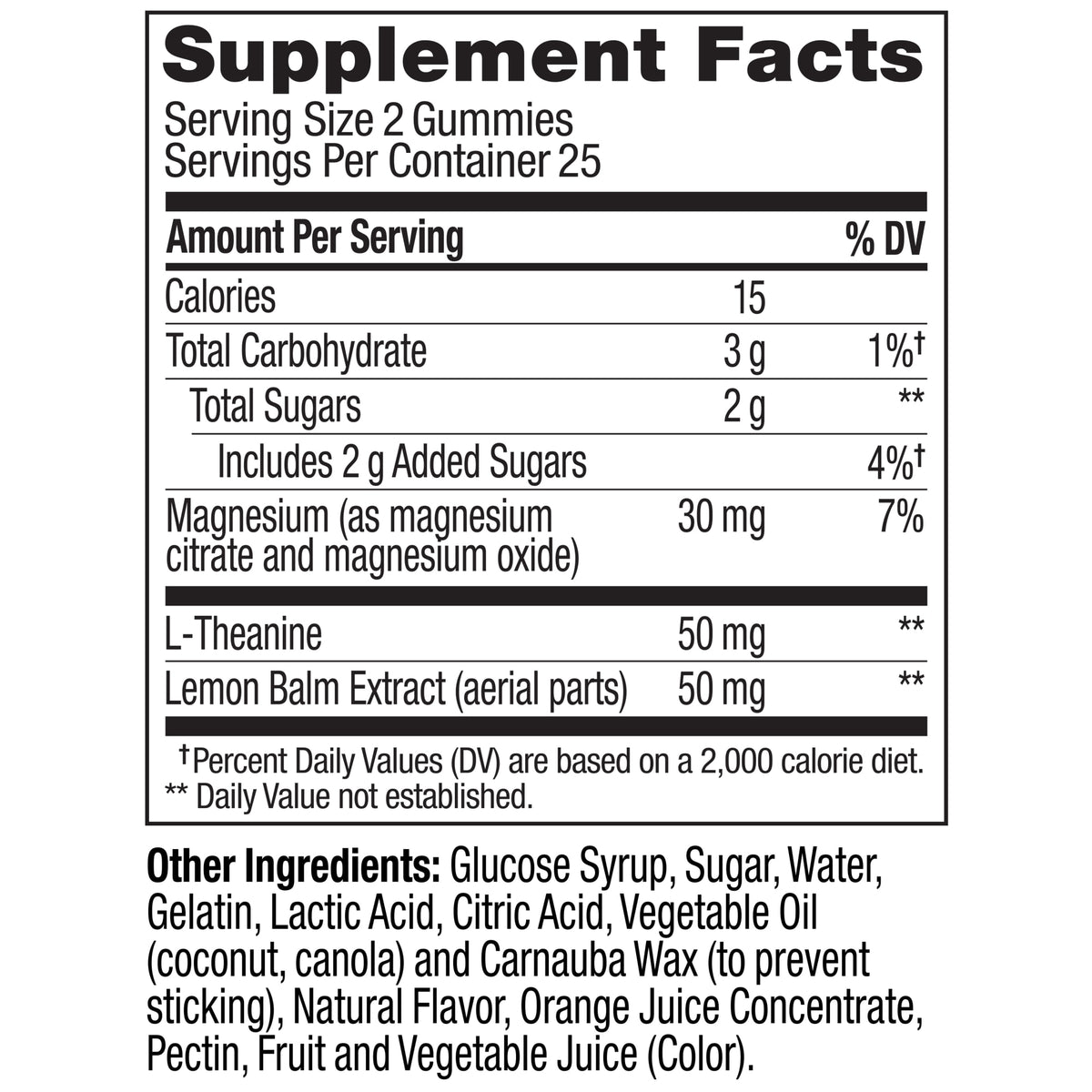  Kids Chillax Ingredients
