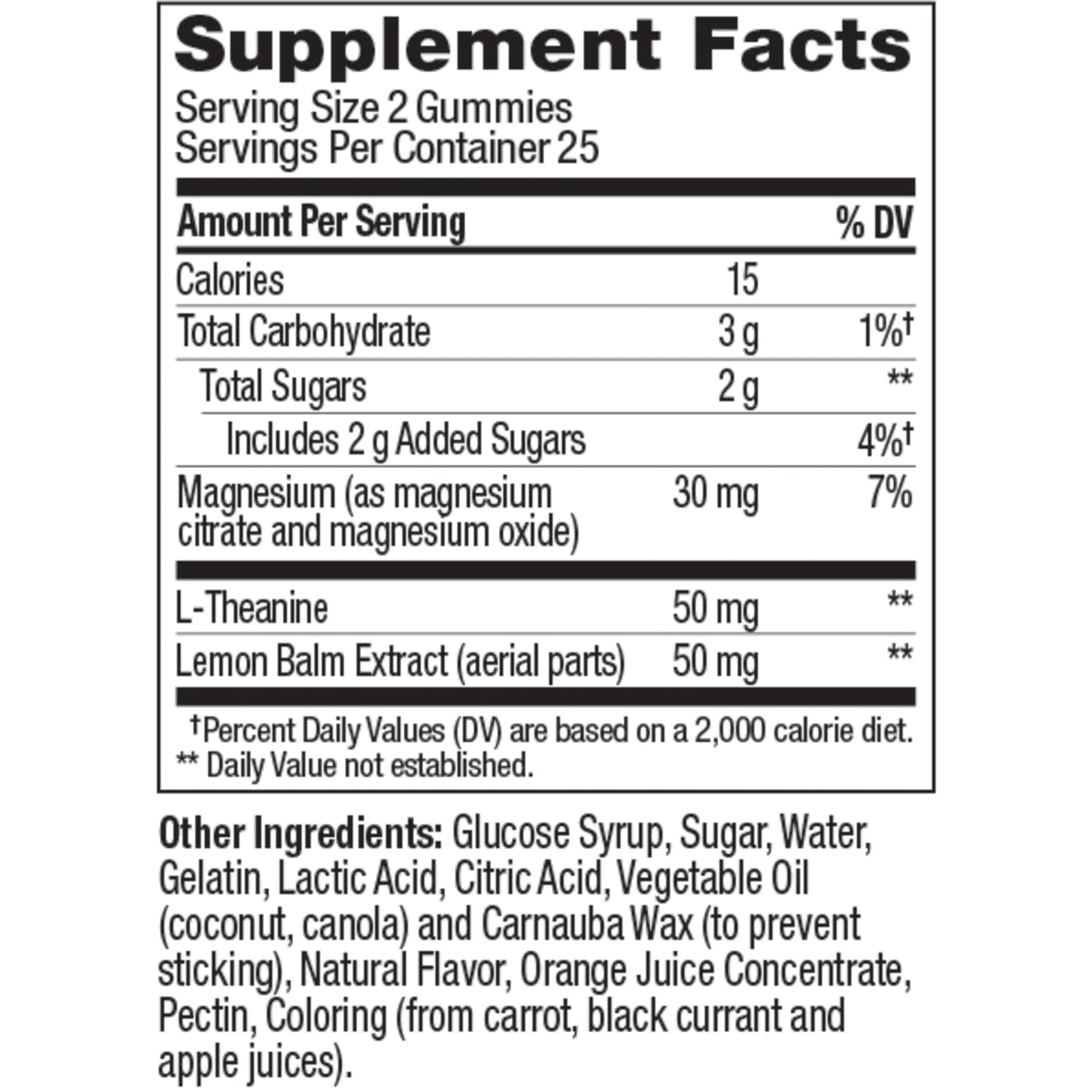  Kids Chillax Ingredients