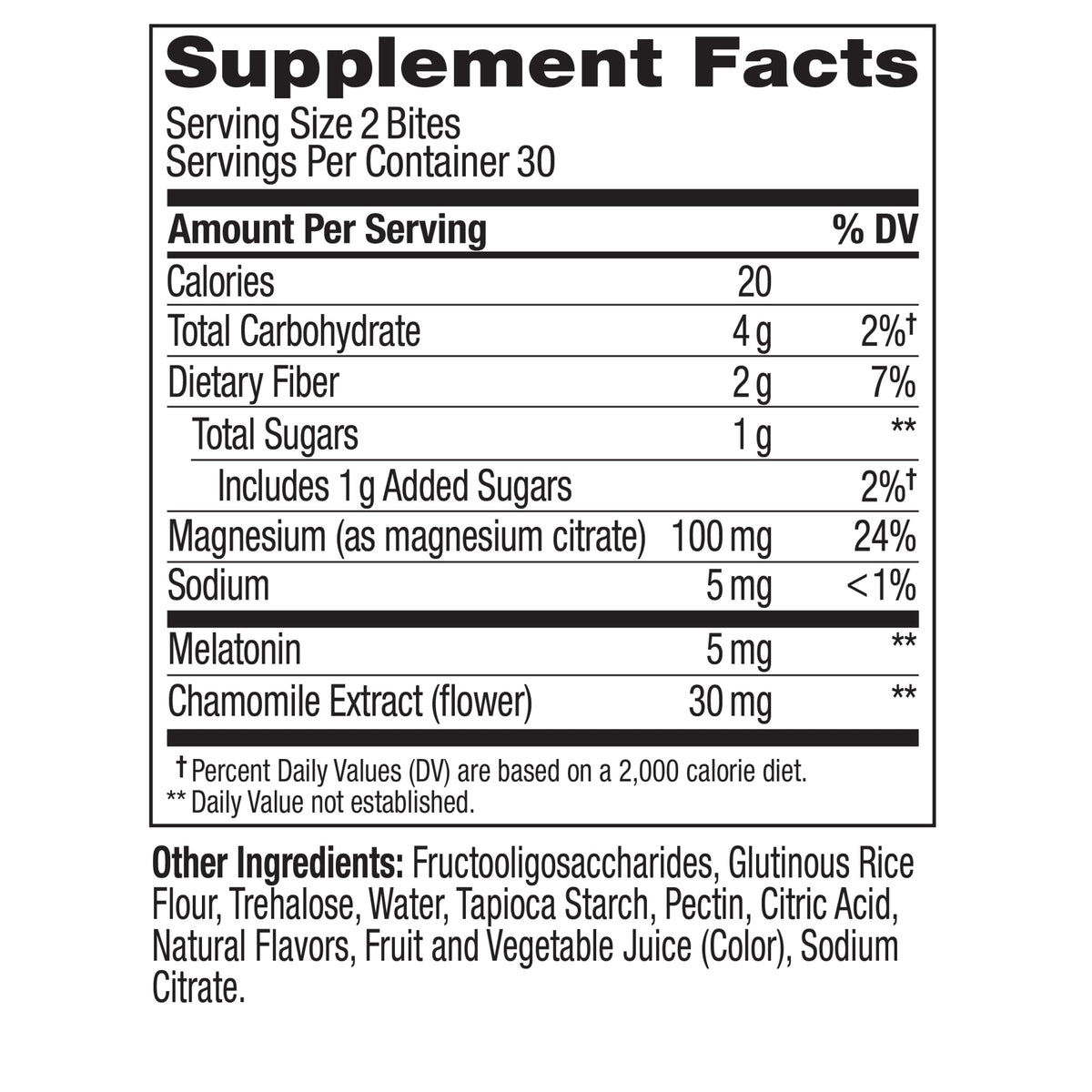  Mochi Sleep Bites Ingredients