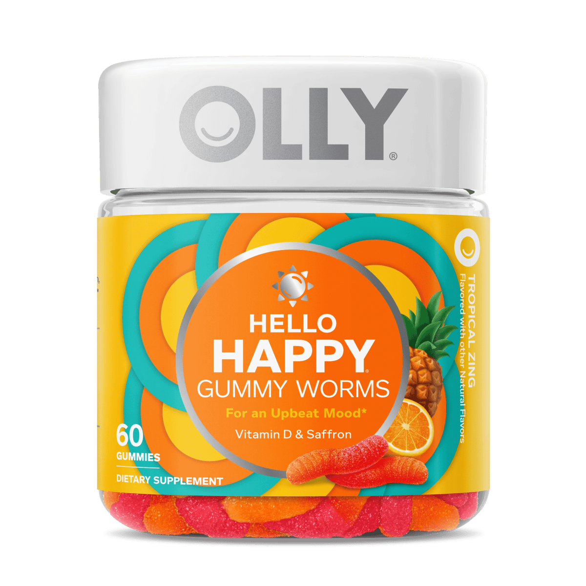 Hello Happy Gummy Worms Image