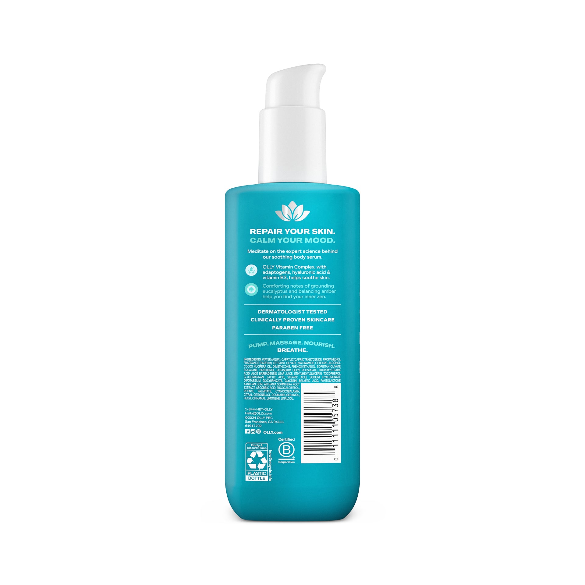 Calm Mood + Skin Body Serum Zoomed