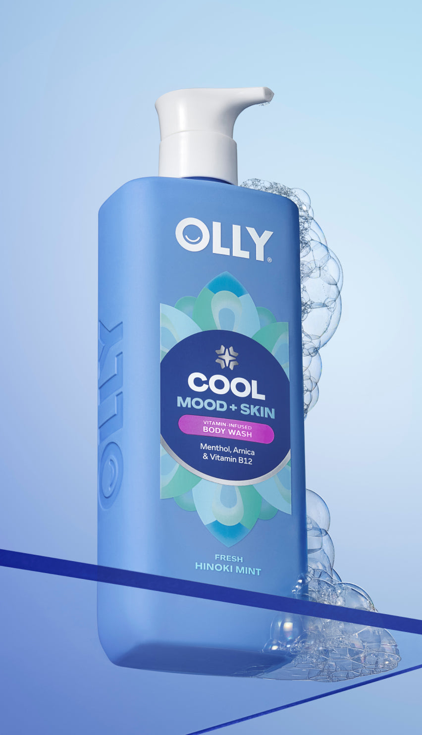 OLLY Cool Mood & Skin product on a blue background icon