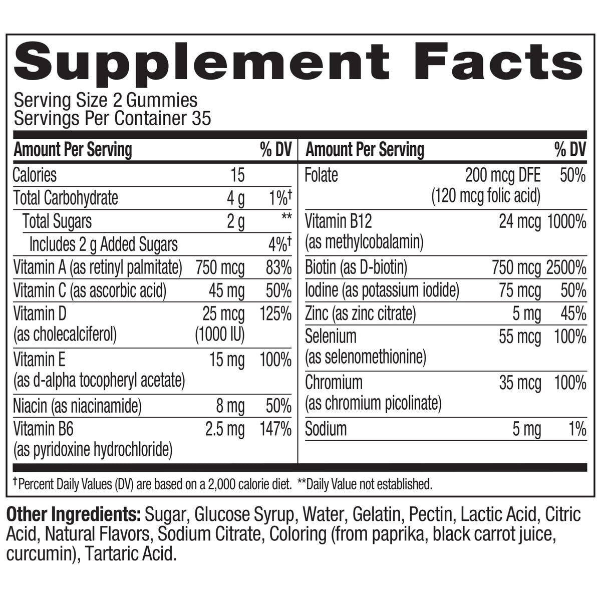  Teen Girl Multi Ingredients