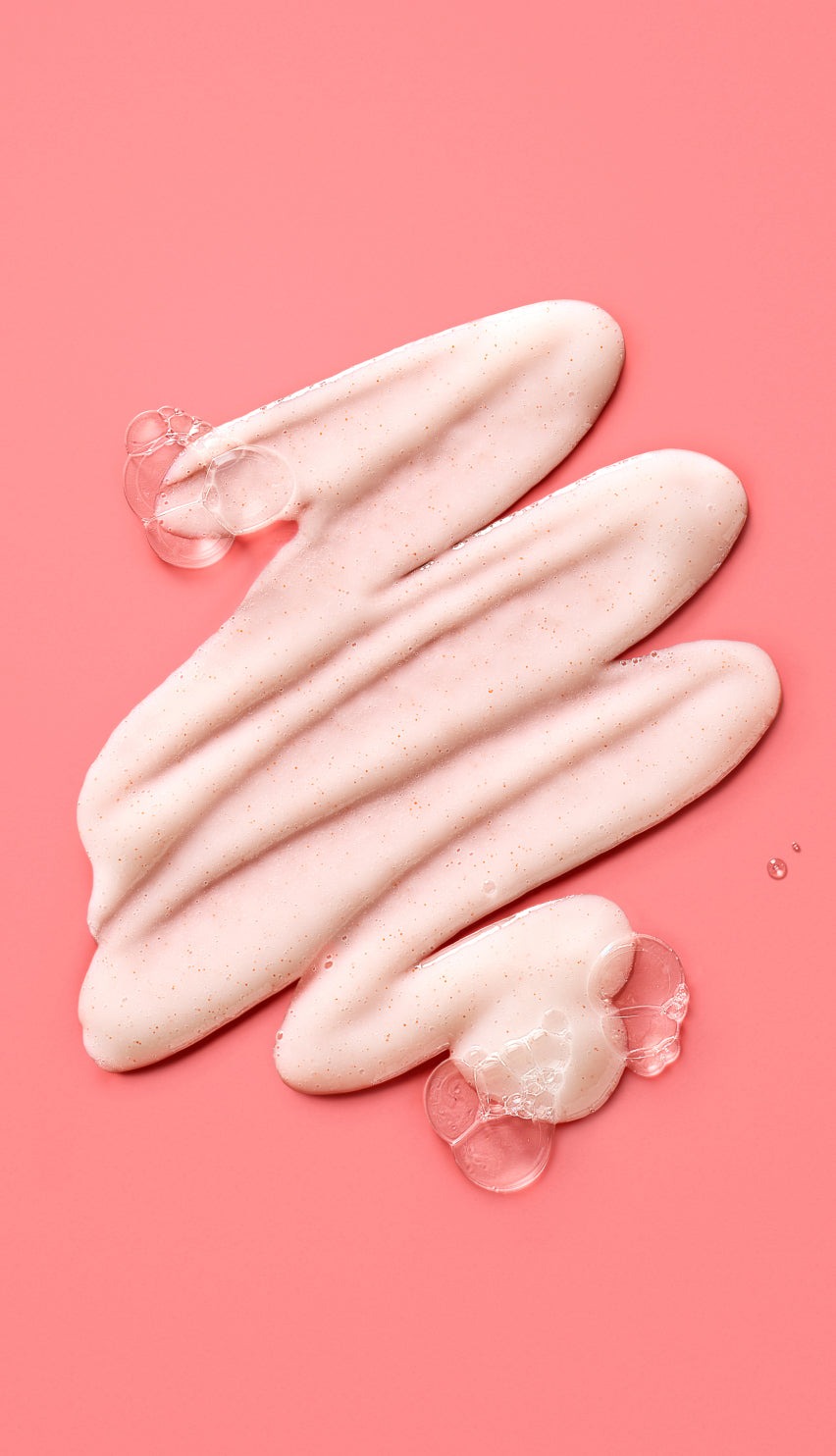 Pink body wash swirled on a pink background icon