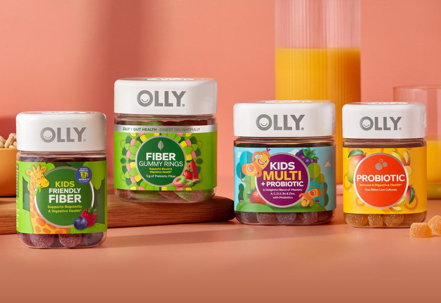 OLLY gut health supplements for adults and kids